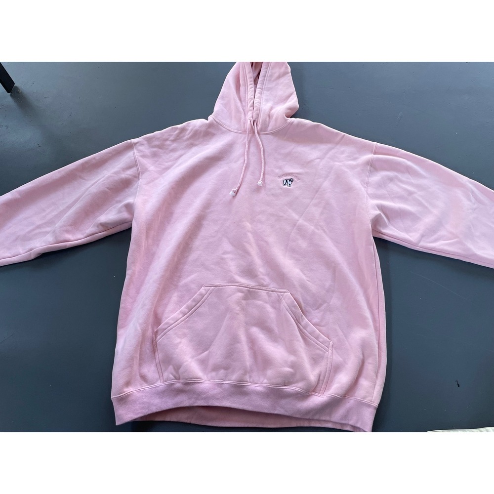 Big Dogs Pink Pullover Hoodie Sweatshirt Embroidered Logo XL Womens